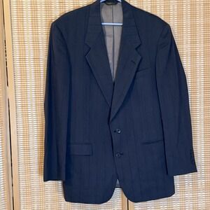 Confezioni Riserva Luciano Franzoni Men's 42 Jacket 100% Wool Pinstripe Office